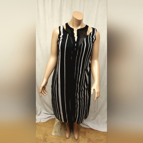 Chiffon button front maxi dress - Picture 1 of 9